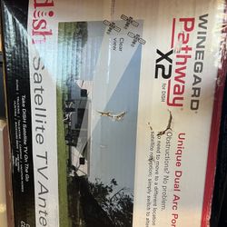 Satellite Tv Antenna With Wall And DVR