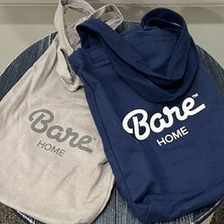 Bare Home Reusable Flannel Totes