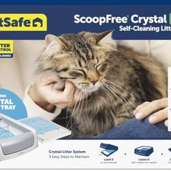 Petsafe Scoop Free Pro Crystal Self Cleaning Litter Box