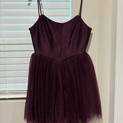 plum purple party dress