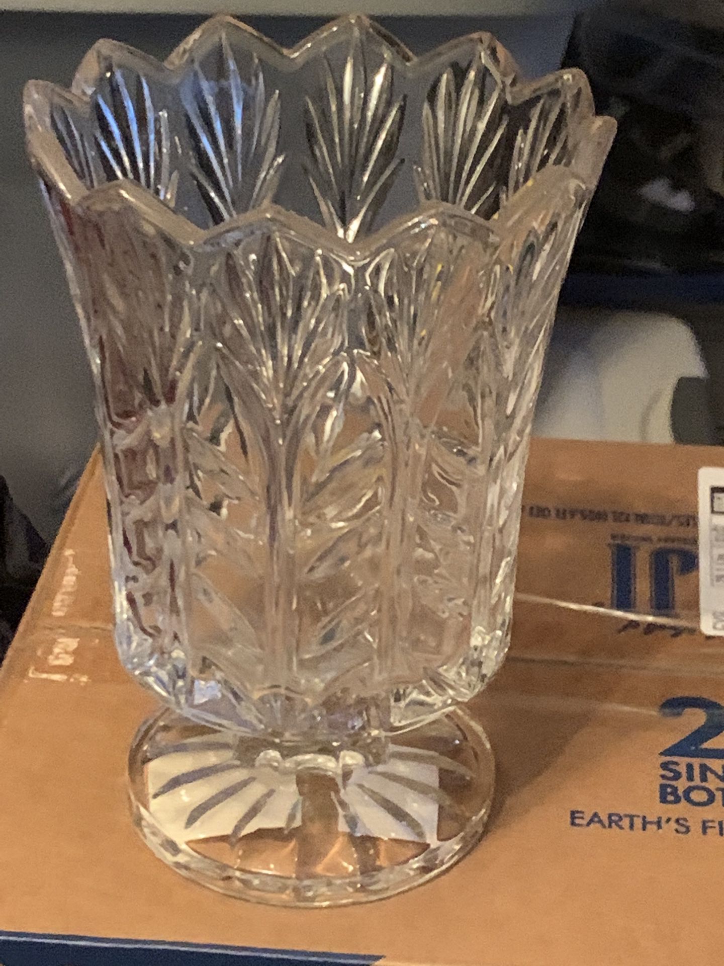 Crystal Pedestal Tealight Vase