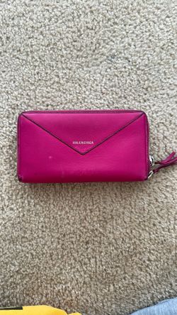 Balenciaga Papier Continental in Fushia