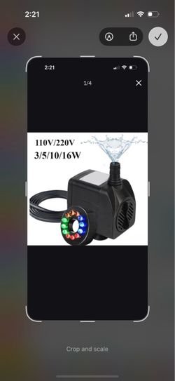 Submersible Water Pump with LED Light Ring
