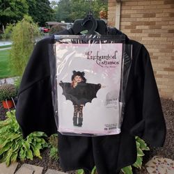 Cozy Bat New Zip Up Cape 7/10, Leggings Can Distress Sz 7
