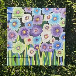 Flower painting 12x12 