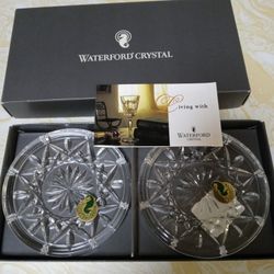 Waterford Lismore Crystal Coasters New In Box