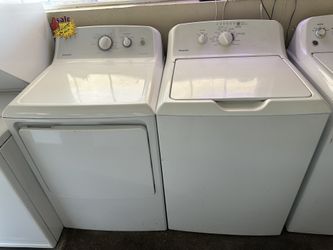 Large Capacity GE Washer And GAS dryer Set 90 Day Warranty Free Same Day Delivery And Installation