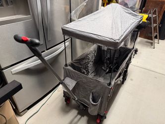 Ever Advanced 2-Kid Wagon Stroller with Canopy — Foldable