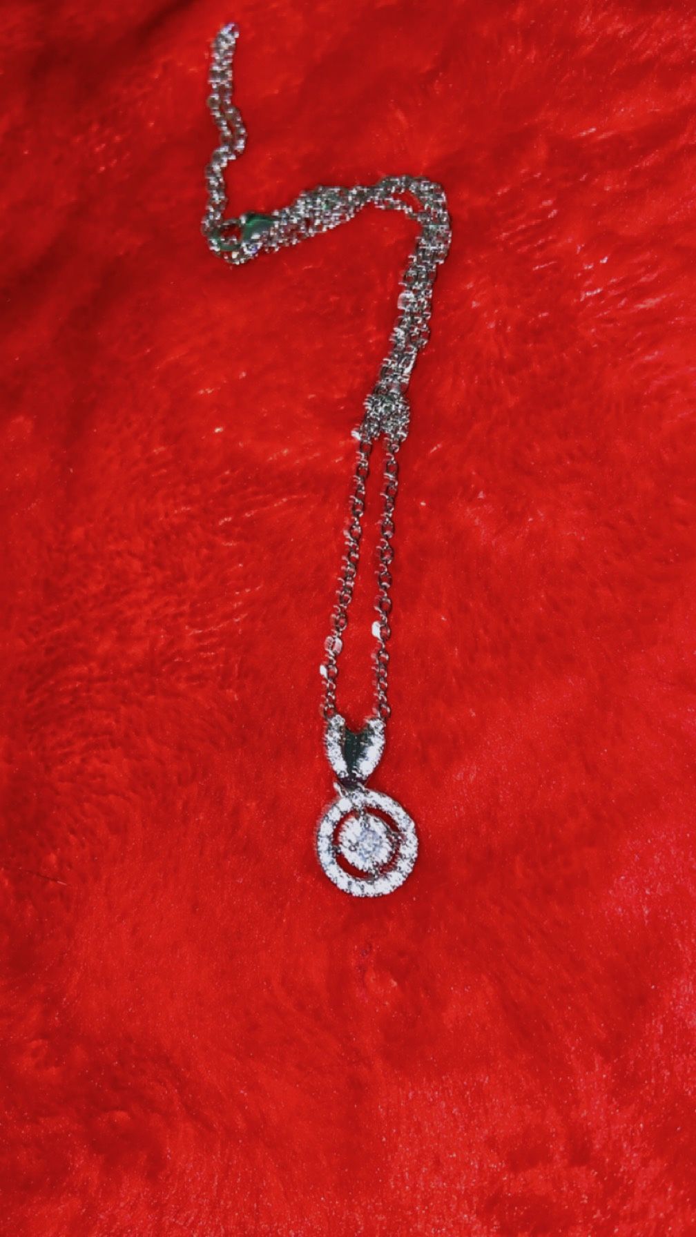 Beautiful Silver W Diamonds 