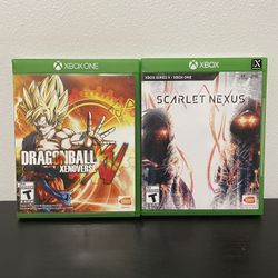 DragonBall Xenoverse XV / Scarlet Nexus Xbox One Video Game Bandai Bundle Anime