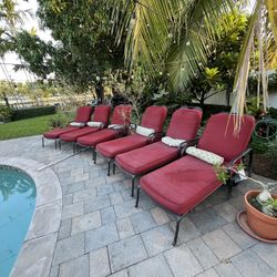Lounge Chairs With Couchions Set Of 8