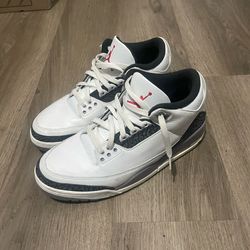 jordan 3 wolf greys size 10mens used in good condition no box