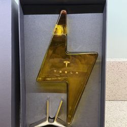 Tesla Tequila Empty Bottle Decanter No Alcohol New 