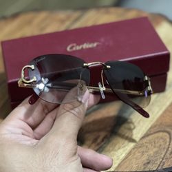 Cartier Glasses- Brown Gold 