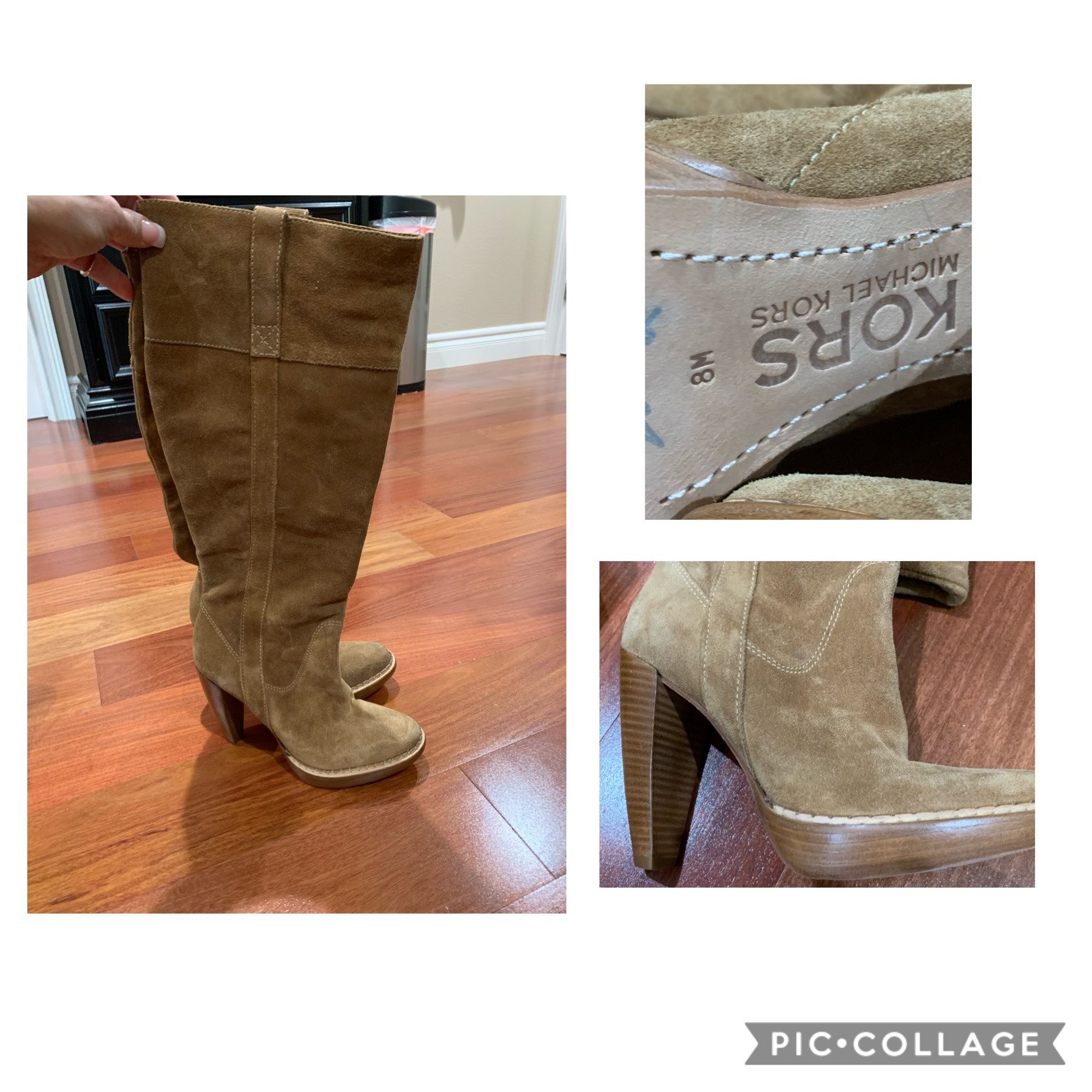 Michael Kors Suede Boots Size 8 NWT