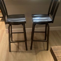 swivel bar stools - Pair