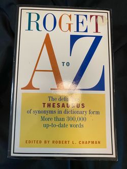 Roget A-Z Thesaurus
