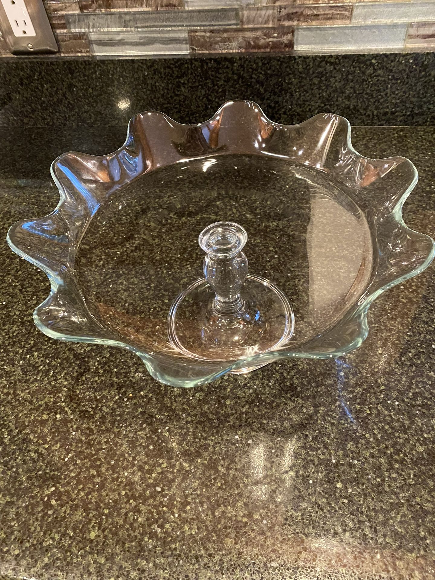 Glass Cake/Dessert Stand - $12