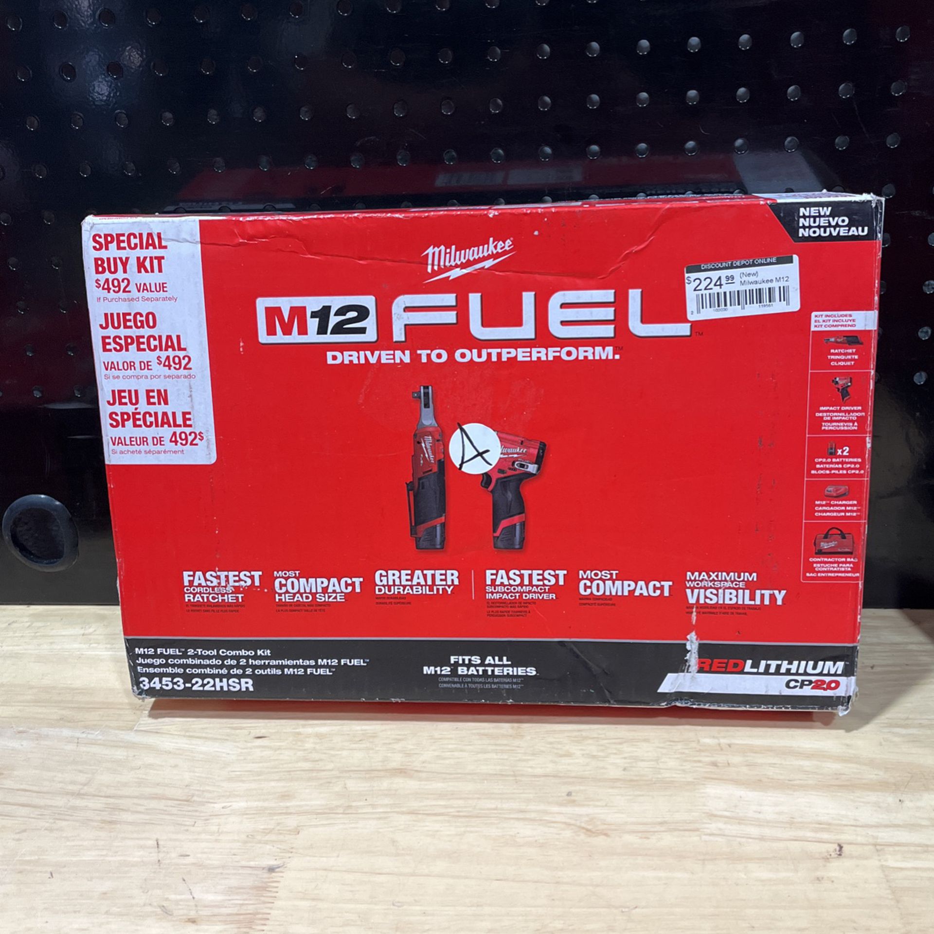 M12 FUEL 12V Lithium-Ion Cordless 3/8 in. Ratchet and 1/4 in. Impact Driver  Kit (2-Tool) w/Batteries, Charger  Bag for Sale in Phoenix, AZ OfferUp