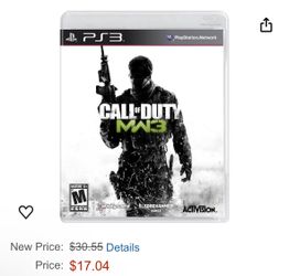 Call Of Duty Modern Warfare 3 MW3 PlayStation 3 PS3 