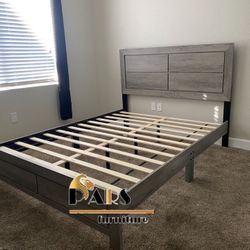 Platform Q Size Bed Frame 