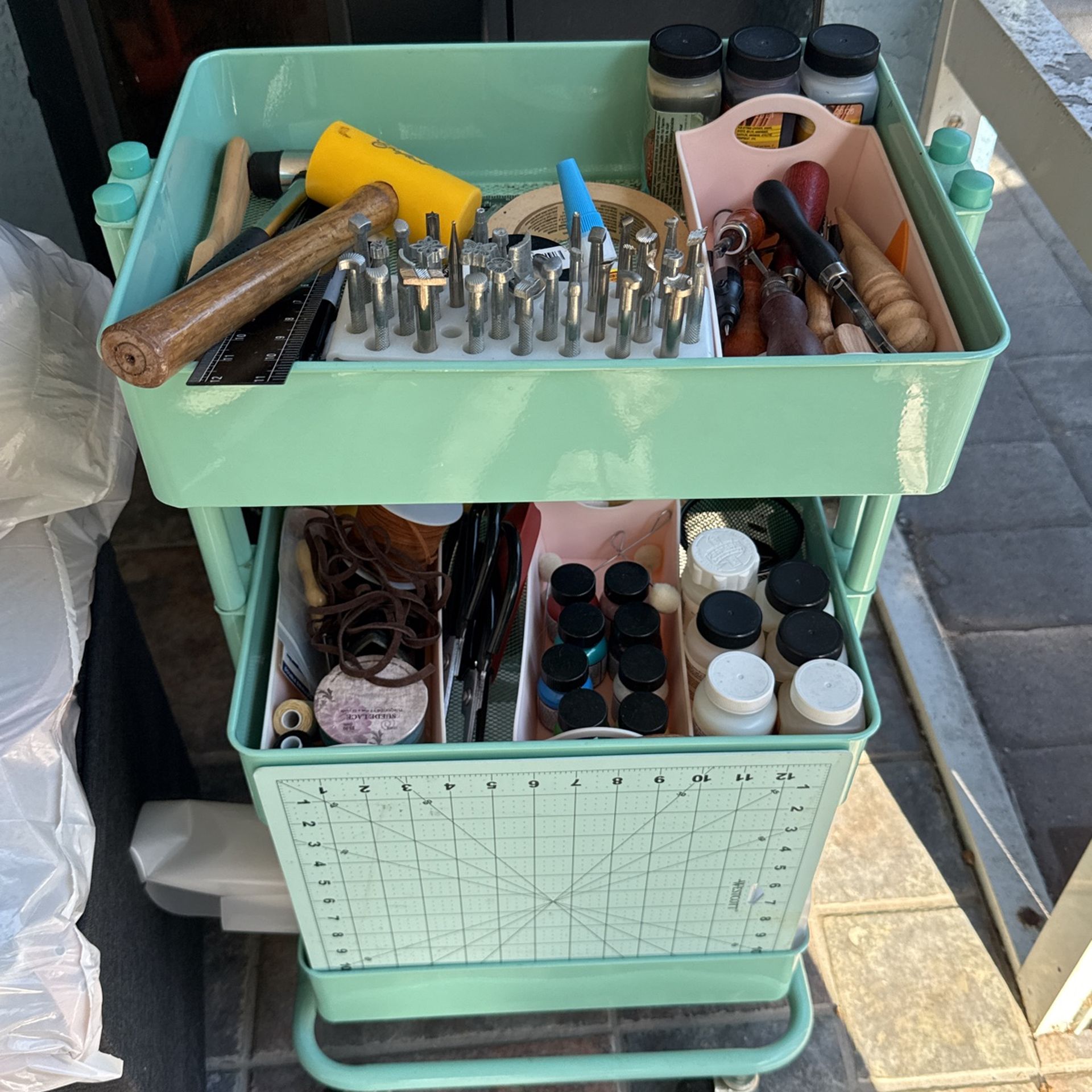 Leather Tooling Material And Tools