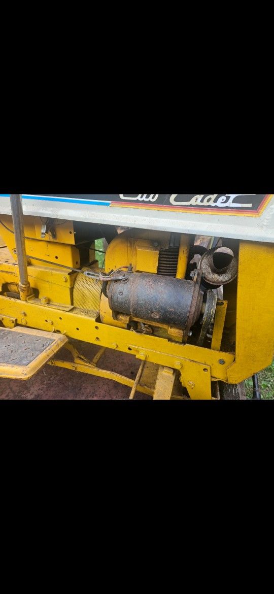 Vintage Cub Cadet 127 Tractor With Deck And Plow 