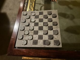 Granite Checkers Board/ Game 