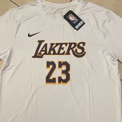Los Ángeles Lakers Dry-Fit T-shirt White , Unisex 