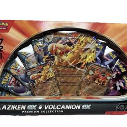 Blaziken Ex and Volcanion Ex Premium Collection Box Pokemon TCG Sealed New