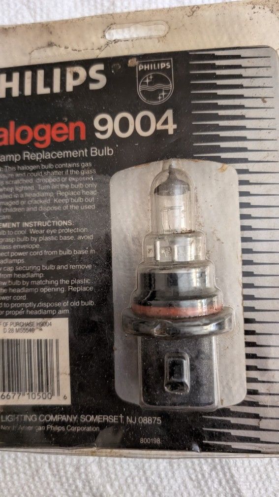 Phillips Halogen H9004 Headlamp Replacement Bulb. High Beam, Low Beam. Posted Fit Charts. Double Check It Yourself.