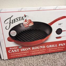 Fiesta 10" Cast Iron Grill Pan