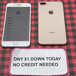 Apple iPhone 8 Plus Unlocked - PAYMENTS AVAILABLE With $1 DOWN - NO CREDIT NEEDED
