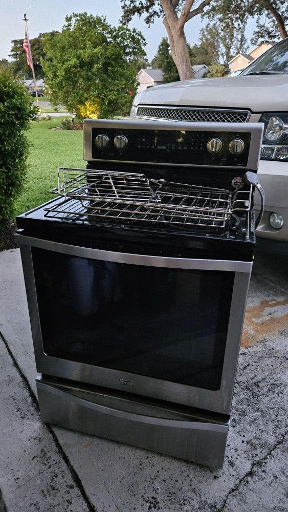 Whirlpool Convection Oven , Stainless Steel, Glass Top