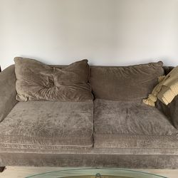 Comfy brown couch