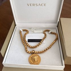 Authentic Versace Medusa Chain Necklace 