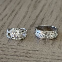Engagement Ring And Band For Sale - Valentine’s Day special