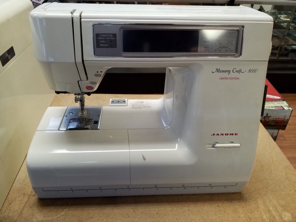 Janome Memory Craft 8000 Limited Edition with Accessories