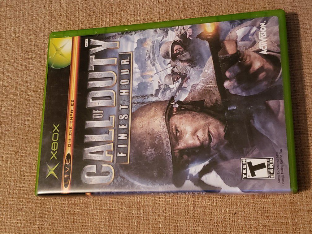 CALL OF DUTY FINEST HOUR for Original Microsoft Xbox System Includes the instruction manual