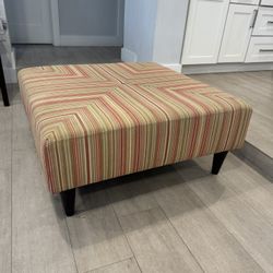 Square Fabric  Coffee Table Ottoman