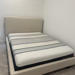 Queen Size Mattress and Bed Frame
