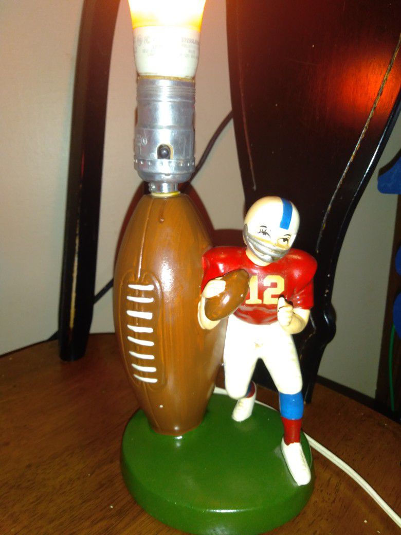 Vintage 1977 Sears and Roebuck Football Lamp