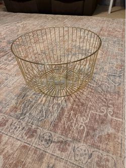 Gold Wire Metal basket large