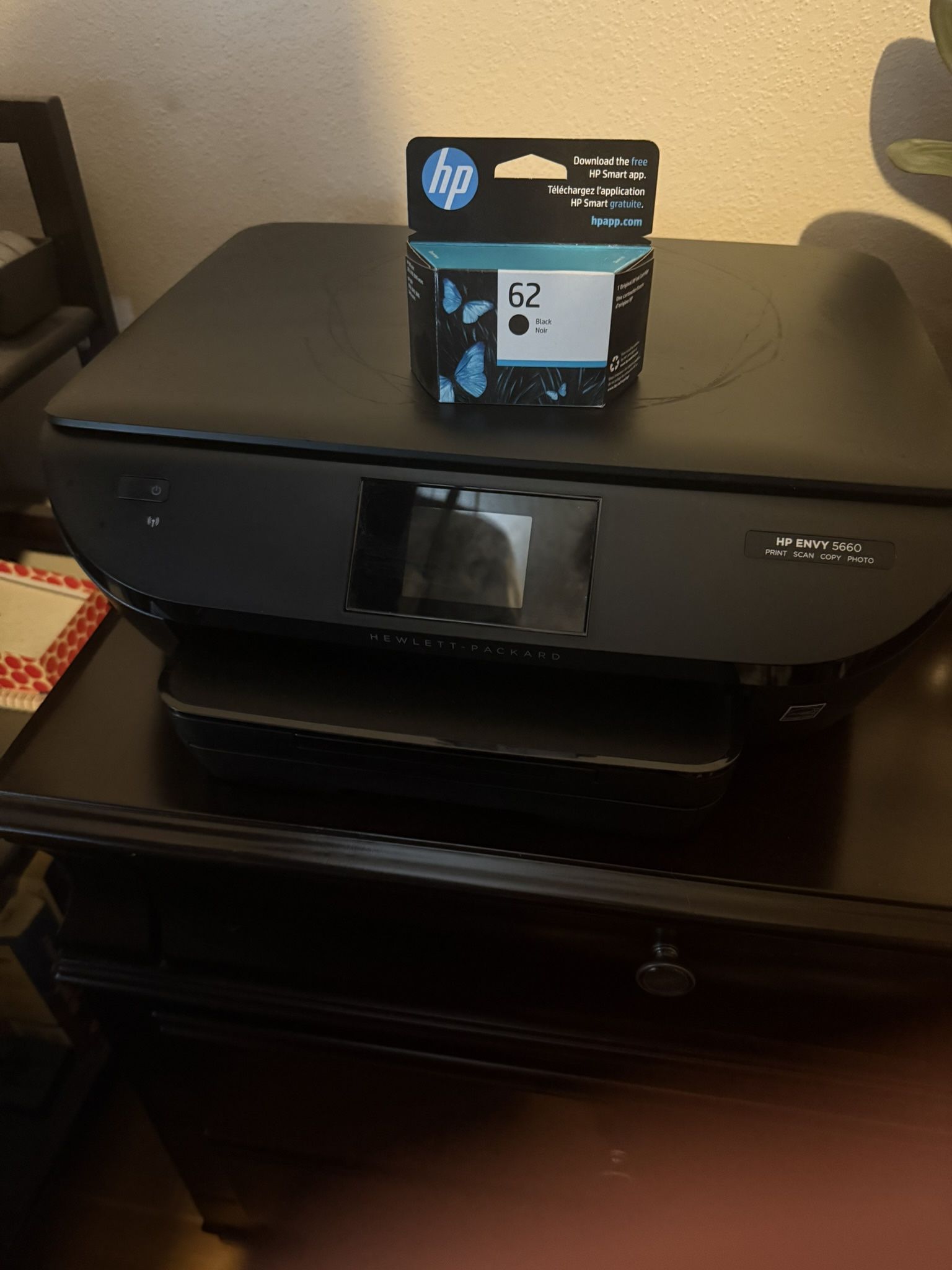 HP Envy 5660 Laser Jet Print Scan Copy Photo Comes With Ink Cartridge