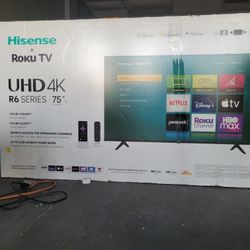75" Hisense 4k Smart LED TV 