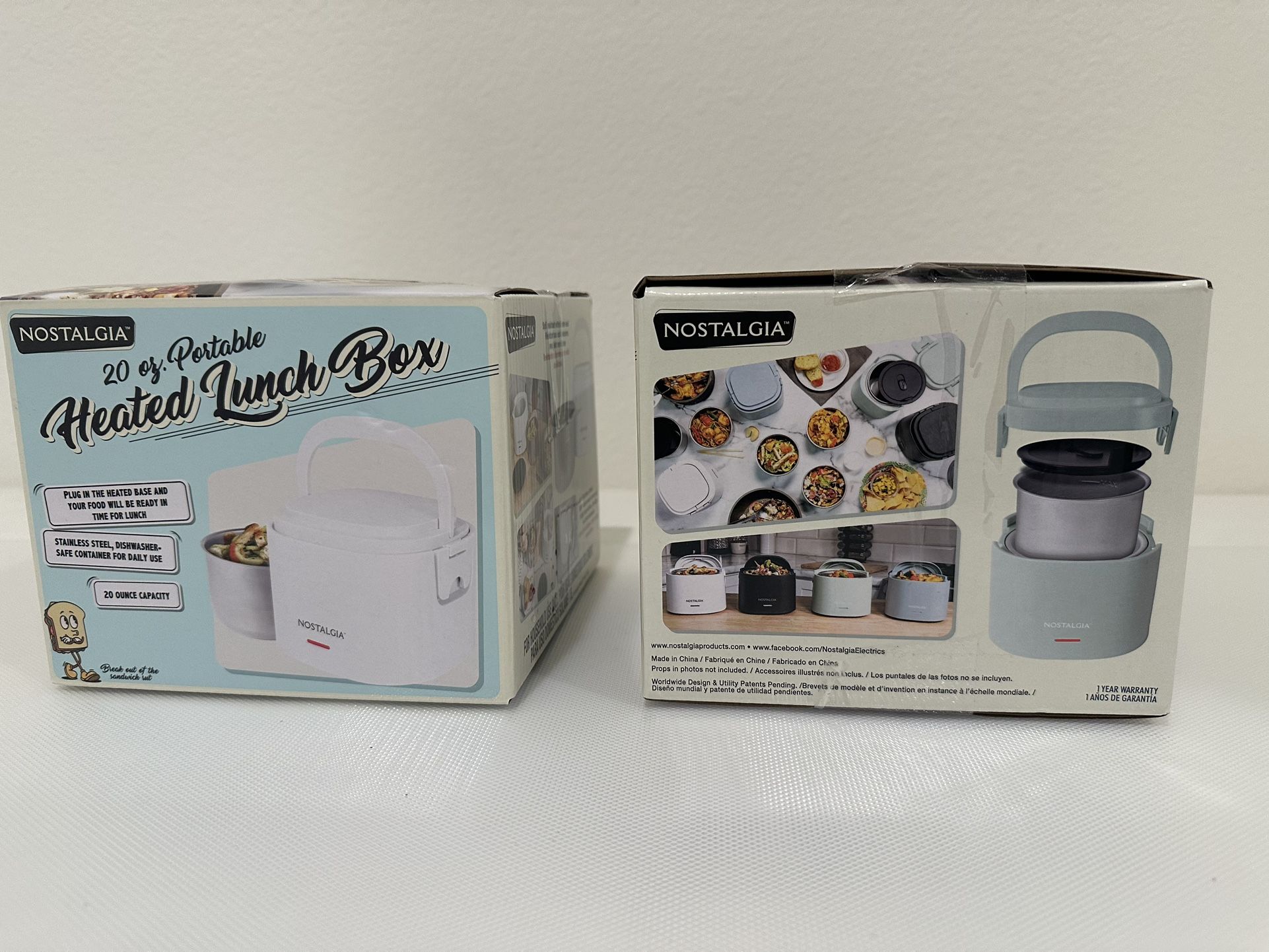 Nostalgia 20 oz Portable Heated Lunch Box Brand New