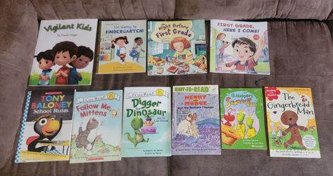 School-themed and early-reader children's book bundle