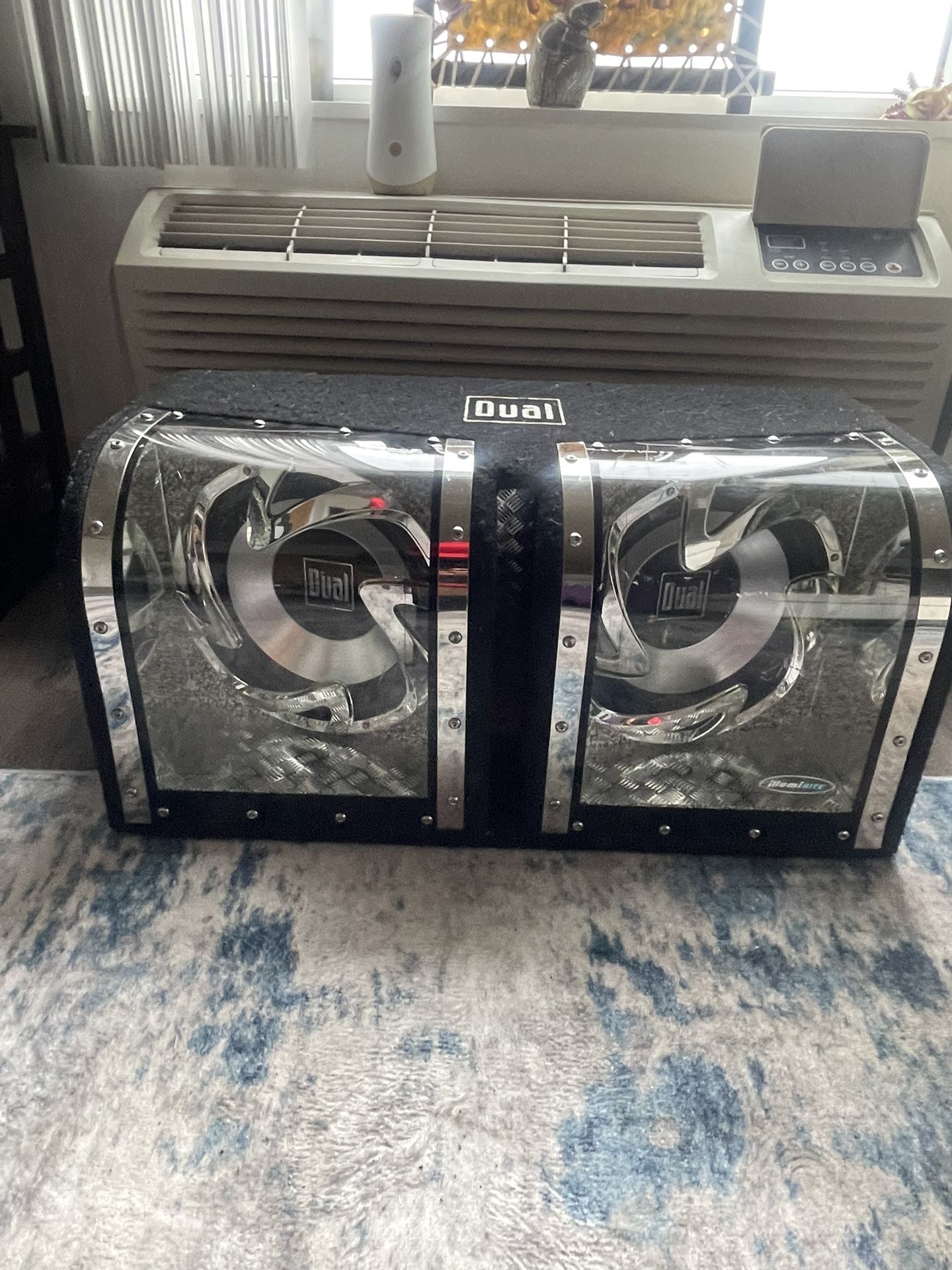 Dual 12 Inch Plexiglass Woofers