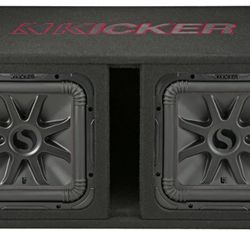 Kicker 45DL7R122 Car Audio L7R Solobaric L7 Dual 12" Vented Sub Box Enclosure