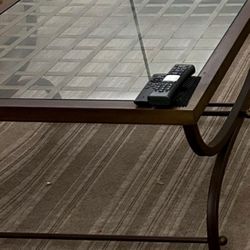 URGENT SALE – Modern Glass Top Coffee Table 